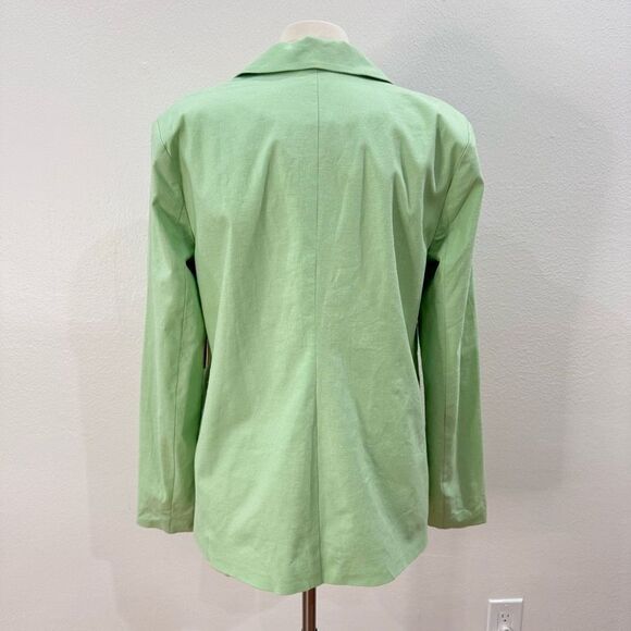 NWT Camila Coelho Revolve Adah Blazer Jacket Soft Mint Blue Women's Large - Picture 6 of 14